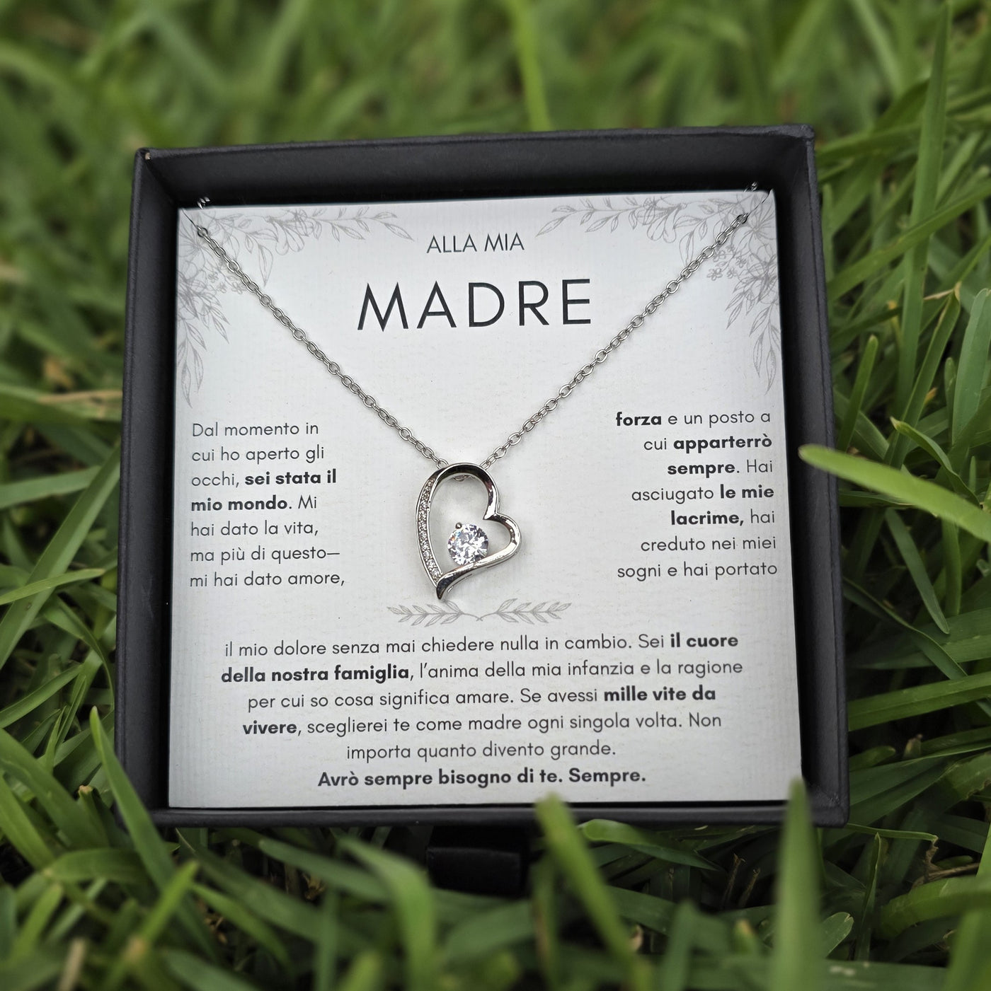 Alla Mia Madre - Collana Cuore Amore Eterno