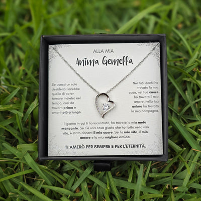 Alla Mia Anima Gemella - Collana Cuore Amore Eterno