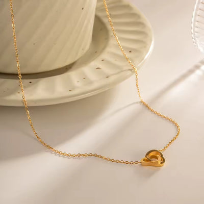 A Mia Figlia - Collana Cuori Incrociati