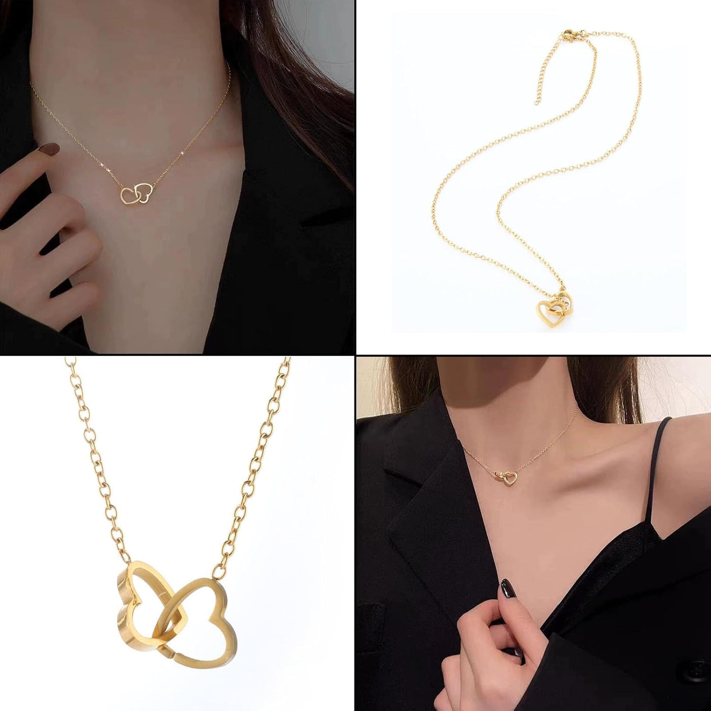 A Mia Figlia - Collana Cuori Incrociati