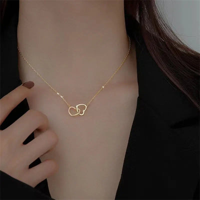 A Mia Figlia - Collana Cuori Incrociati
